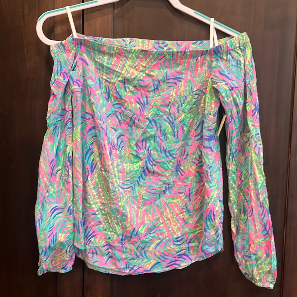 Lilly Pulitzer strapless shirt